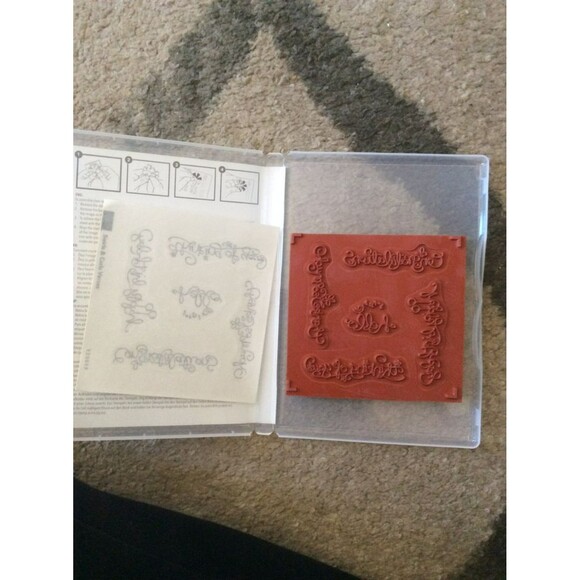 Swirls & Curls Verses Stamp Set B49 - Picture 2 of 2